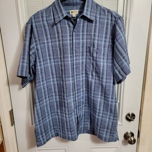 HAGGAR Men's Large Button Down Shirt